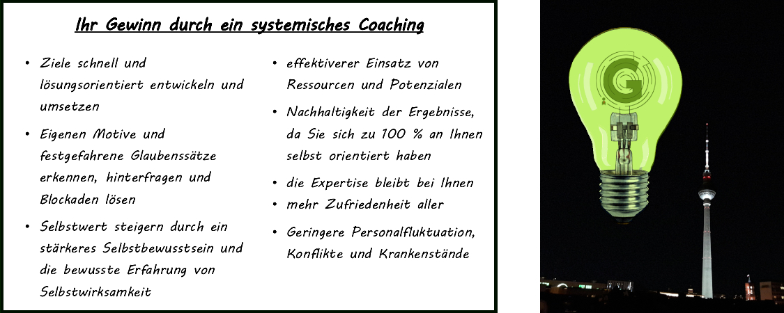 systemisches Coaching Vorteile Guttau